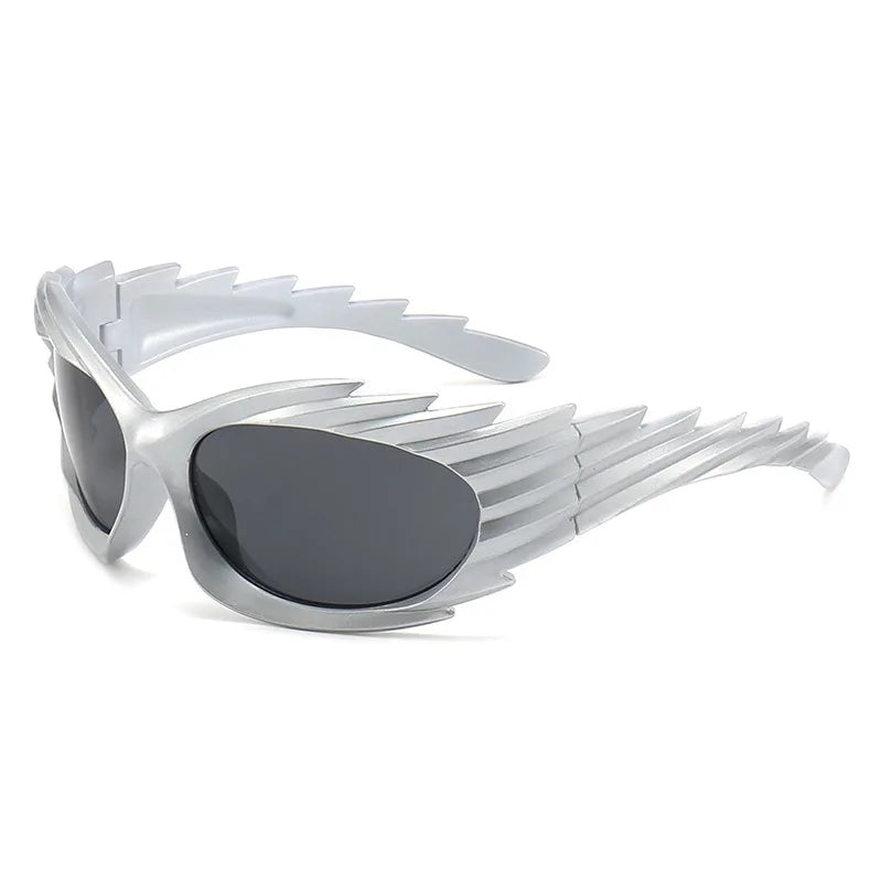 Y2K Oversized Sunglasses – Designer Gradient Goggle Shades for Men & Women (Steampunk & Mirror Eyewear)