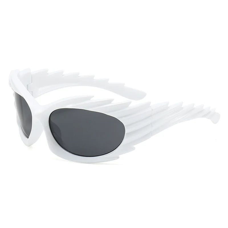 Y2K Oversized Sunglasses – Designer Gradient Goggle Shades for Men & Women (Steampunk & Mirror Eyewear)