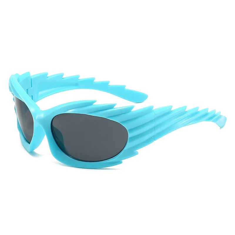 Y2K Oversized Sunglasses – Designer Gradient Goggle Shades for Men & Women (Steampunk & Mirror Eyewear)